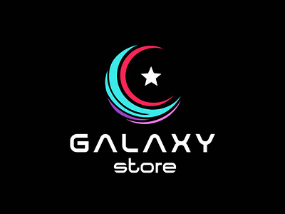 Galaxy Store Logo branding graphic design illustration logo vector