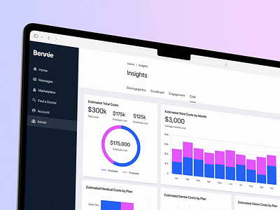 CRM dashboard for medical offices app application crm dashboard interaction medicine navigation stats ui user experience user interface ux web app web application