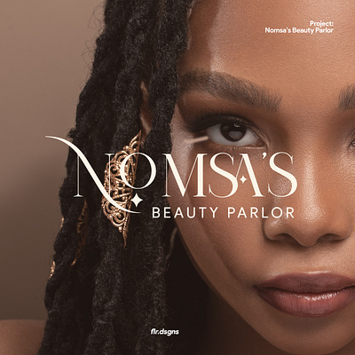 Nomsa's brand african american beauty black brandidentitydesign branding brown clean logo luxury luxury brand makeup