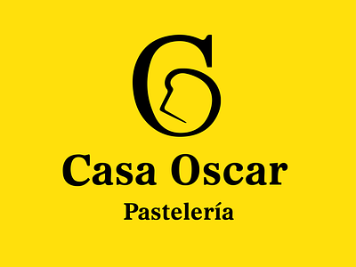 Casa Oscar Pasteleria Logo banner branding design logo ui vector