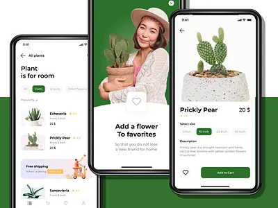 INDOOR PLANT SELLING MOBILE APPLICATION design green indoor indoor plants landing page mobile mobile application plant selling ui ui design uiux ux