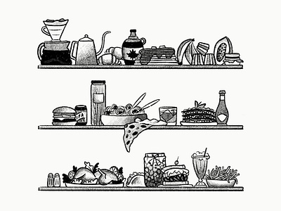 Food, glorious food food illustration procreate sketch