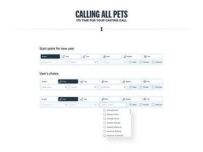 Logic filters & search advanced filtering branding design dropdown filter component filter dropdowns filter solution filter ui design filtering filters filters with shortcuts generic search results logic logic filters pet search search filters search bar search results ui ux