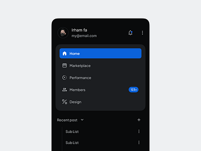 Sidebar menu dark mode design light mode navigation navigation bar screen sidebar sidebar menu ui ux webdesign website