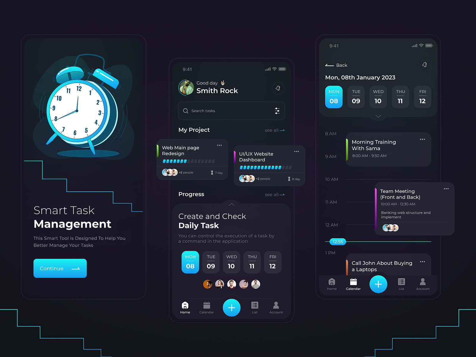 Task Management app by Aakash Designer on Dribbble 