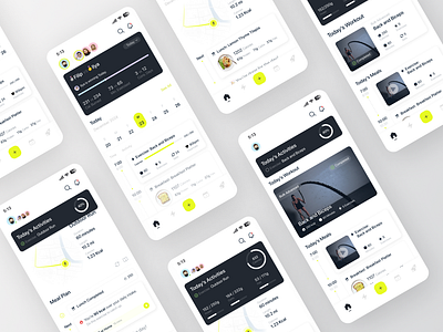 Xeela Mobile App - R&D app design fitness mobile ui