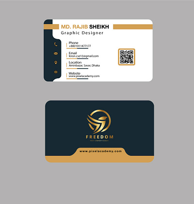 Modern business card. branding design graphic design illustration vector