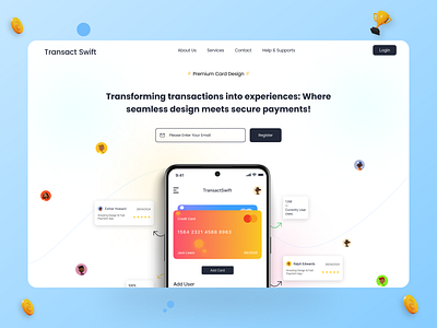 Daily UI Challenge #Day 3 Landing Page challenge color dailyui day3 design dribbble figma landingpage payment ui uiux webdesign