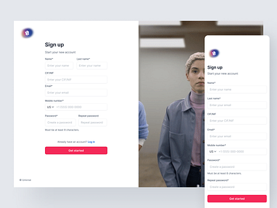 Sign up page app design graphic design typography ui ux vector