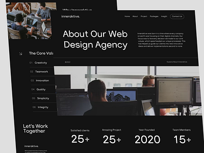 Inneraktive - About Us abdurrahman husain agency barkahlabs clean dark design agency digital digital agency landing page minimal ui web web design