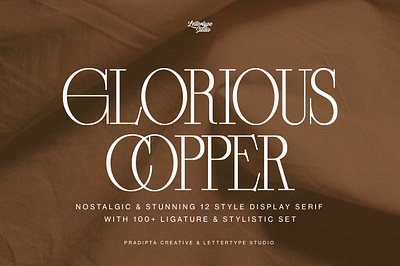 Glorious Copper a Nostalgic Serif serifweddingfont