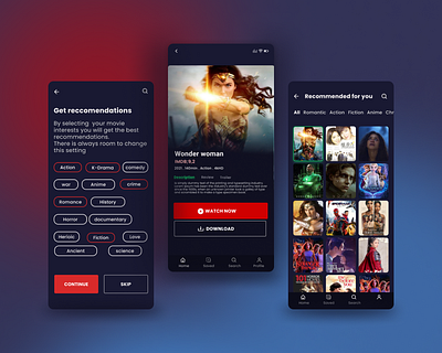 Movie app colorful design game designer mobile app design movie app movie app designer movie design inspiration movie mobile app movie mobile app design movie ui design ui ui design uiux design uiux designer ux design