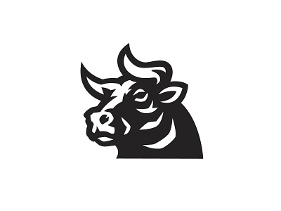 Bull Logo animal bison brand branding buffalo bull cattle cow designer farm identity illustration logo mark mascot meat modern negative space symbol vector