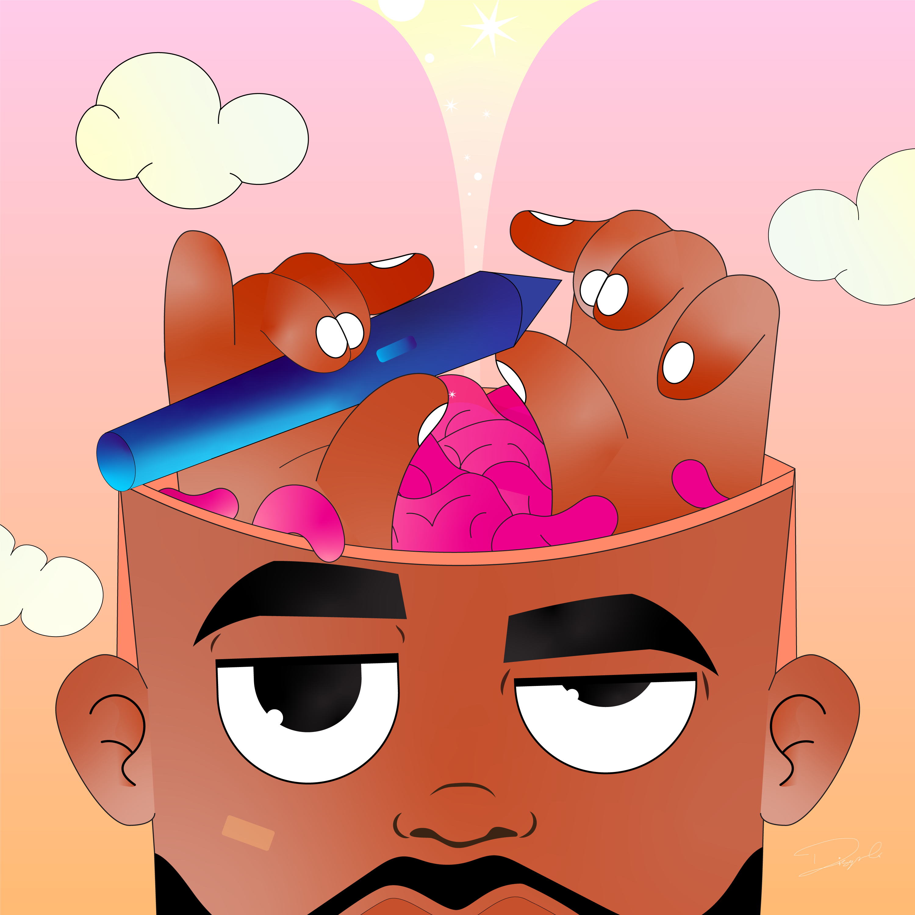 Faces Illustrations 3d art branding drawing graphic design illustration