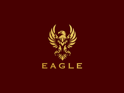 EAGLE LOGO agency america animals branding company eagle logo falcon fly flying freedom logo logo for sale ui ux vector wing wing logo wings