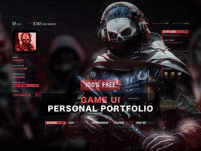 Portfolio - Game UI branding design portfolio product design ui ui design uiux ux ux design web design
