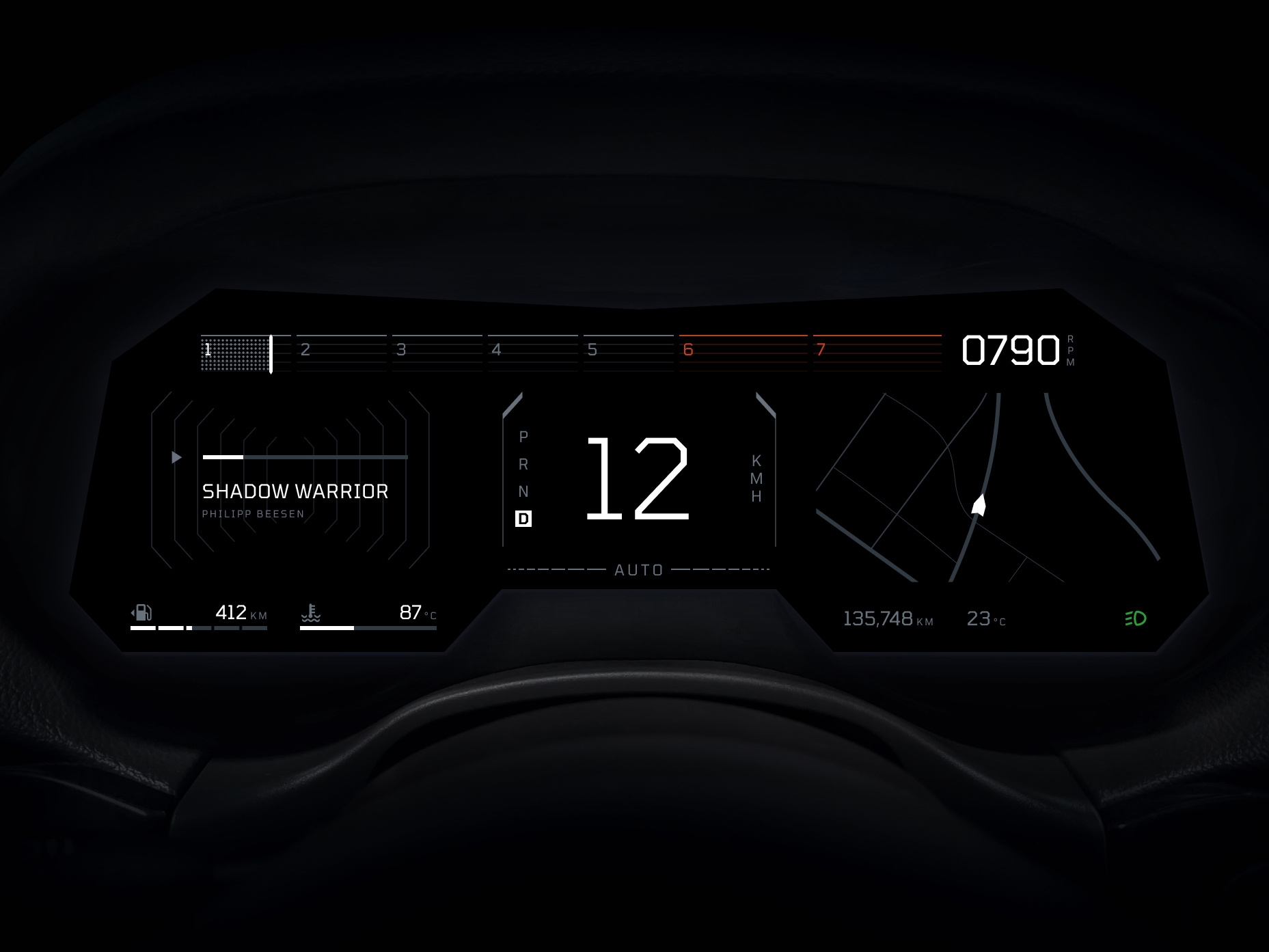 Jeep Cluster Redesign (Digital Concept) automotive car car dashboard car ui cluster dark hmi hmi design human machine interface jeep speed ui vehicle