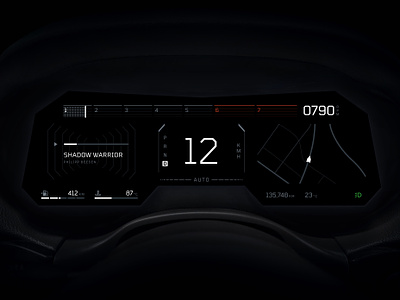 Jeep Cluster Redesign (Digital Concept) automotive car car dashboard car ui cluster dark hmi hmi design human machine interface jeep speed ui vehicle
