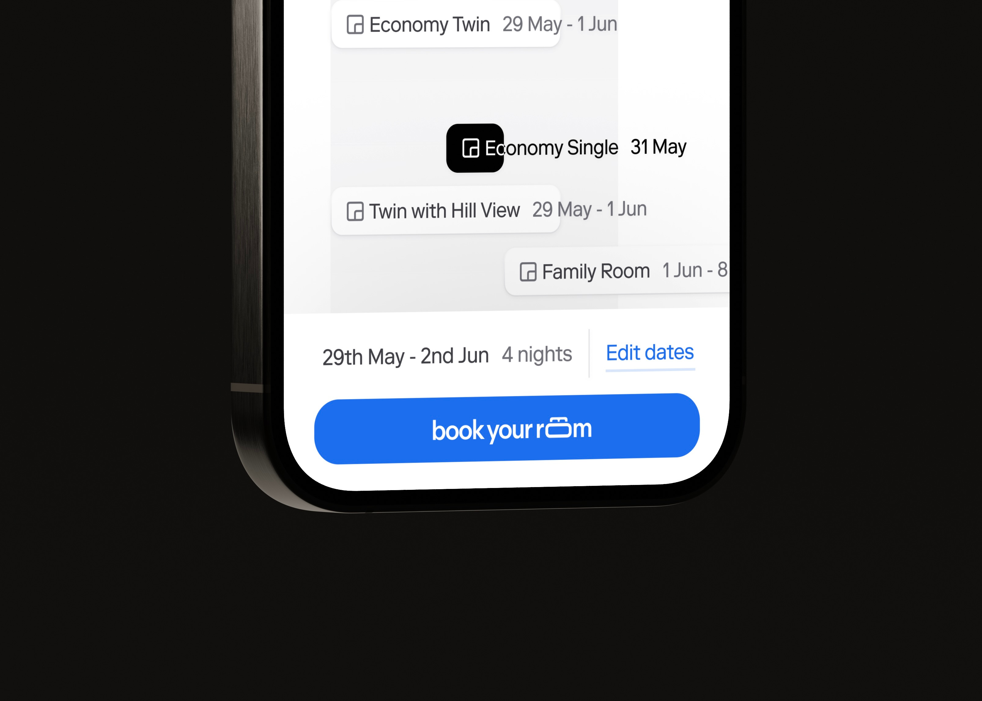 Book Your Room Concept app branding design ios logo mobile mobile app mobile design phone ui ux
