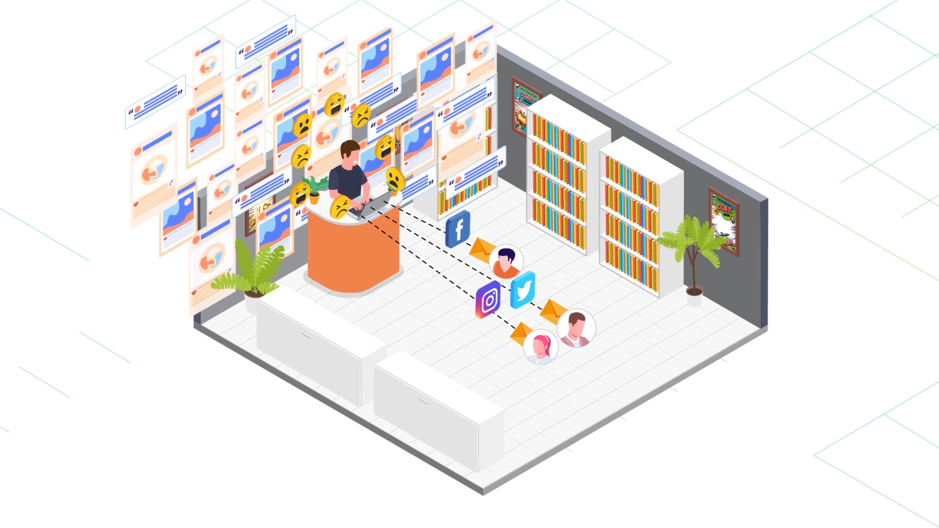 COMIC_HUB | Explainer Video by MotionWizz Studios 2d animation adobe illustrator advertisement after effects animated video animated video ad animation design illustration