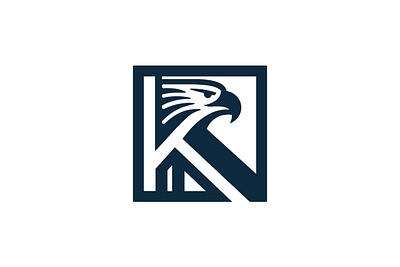 Letter K Eagle Logo bird game gaming hawk leadership legacy letter k liberty majestic