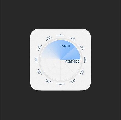 radar widget app design figma ios radar search ui widget