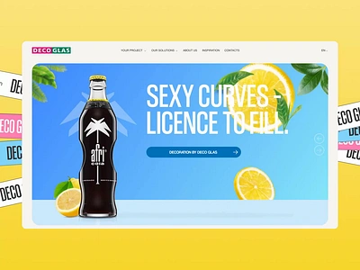 DECO GLAS | Corporate website redesign animation design ui ux web