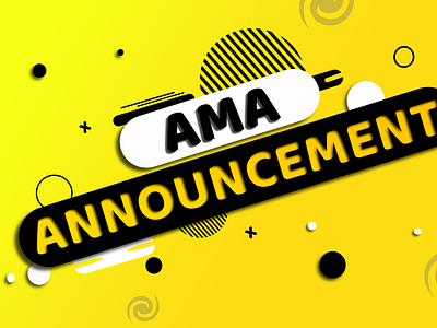 AMA Announcement design ama announcement design element graphic design photoshop