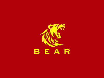BEAR LOGO animals bear bear face logo beast branding cold creative logo emblem graphic design logo logo for sale mountain nature nba ui ursa ux vector warriors wild