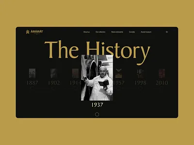 ARARAT BRANDY | Website Redesign animation design ui ux web