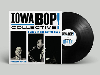 Iowa Bop Collective logo album cover album cover albumartwork branddesign creativedesign design graphic design jazz jazzart jazzmusic logodesign type typography vintagedesign visualidentity