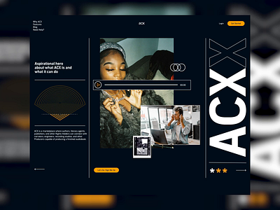 ACX Web design 3d animation branding graphic design logo motion graphics ui