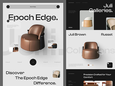 Epoch Edge - Product Landing Page branding chair clean design furniture header home page interior landing page layout popular product product landing page typography ui ui design uiux ux design web design website