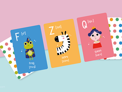 Children educational material alphabet flashcards art artwork board games branding branding design character design children educated children games children illustration design education educational materials english alphabet graphic design illustration memory cards vector illustrations