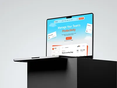 Peomix - Sass Landing Page 2024 agency bento bento grid branding design design web figma graphic design hero section illustration landing page logo portfolio sass sass website ui website sass wordpress