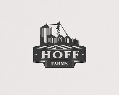 Hoff Farms 99design bestdesign branding creativedesign design farm girls graphic design illustration moondesign vintage wheat