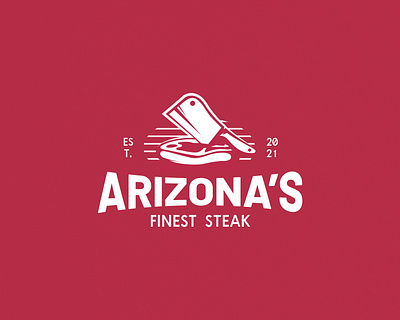 Arizona’s Finest Steak 99design bestdesign branding case knife creativedesign design girls graphic design illustration jujube meat moondesign usa