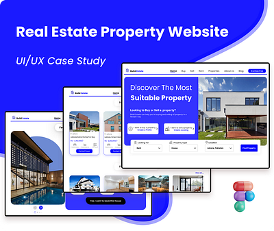 Real Estate Property Website auto layout figma hero section home page interactive design landing page property website prototyping real estate responsive design ui uiux usability testing user experience user interface ux web design web ui website website design