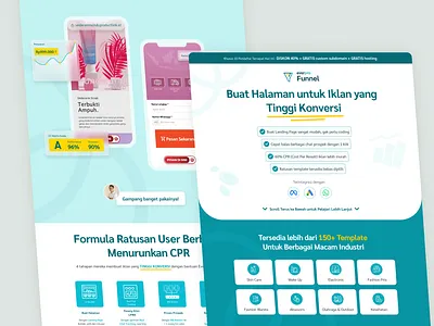 Funnel Landing Page - Website Design design funnel landing page product design project sales ui ux website design