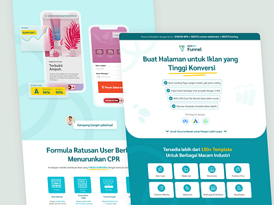 Funnel Landing Page - Website Design design funnel landing page product design project sales ui ux website design
