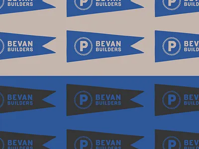 P.Bevan Builders branding design graphic design illustration