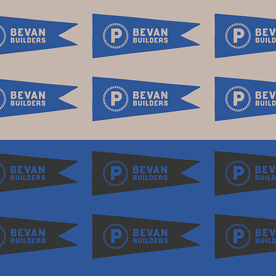 P.Bevan Builders branding design graphic design illustration