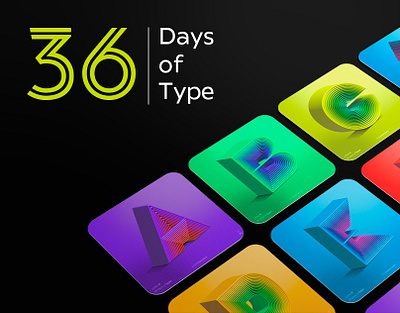 36 days of type 36 days of type 36days challenge colors fonts lettering type typography