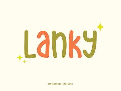 Lanky Font I Handwritten Font design digital graphic design letter lettering type typeface typography