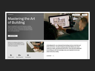 BuildMasterPro - Website Design figma designer gray website modern home website modern ui design modern website design real design ui design ui design inspiration ux designer ux ui ux ui designer web design