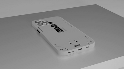 White Futuristic Case 3d animated animation blender branding case company design futuristic graphic design iphone light minimalist model motion graphics phone realistic simple ui white