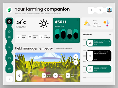 AI agricultural assistance farming efficiency ui