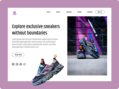 Sneakers Hero Section figma hero section professional website design responsive website designs sneakers sneakers website ui website website designing