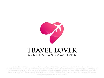 Trevel Lover Logo design - Relationship, Cauple, Heart, Flight 3d airplan logo animation branding branding design design flight logo graphic design heart logo icon illustration logo logo design logos love logo monogram logo motion graphics travel logo ui vacation logo