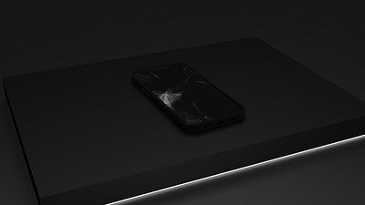 Futuristic Black case 3d animated animation art black blender branding dark futuristic graphic design gray light logo model motion graphics ui